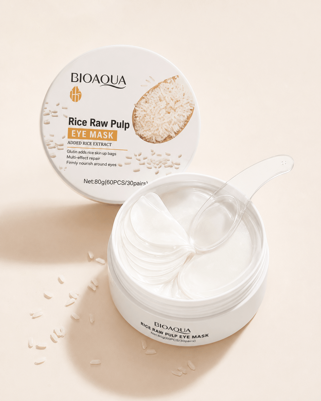 Eye Mask Rice da usCare — patches de hidrogel para o contorno dos olhos
