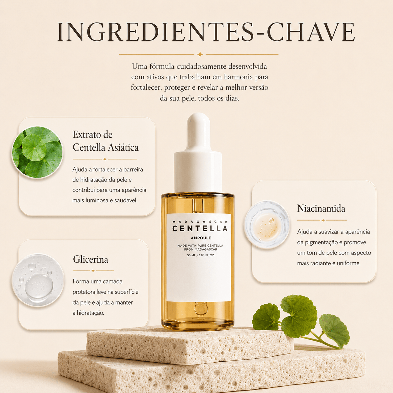 Sérum facial Iluminador - Centella Ampoule® - usCare